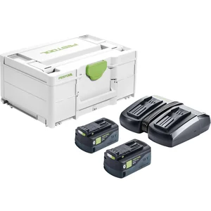 FESTOOL Akku-Starterset SYS 18 Volt / 2x 5,0 Ah TCL 6 DUO