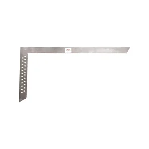 STUBAI Zimmermannswinkel mit Anreißlöcher Schienenlänge 700 mm