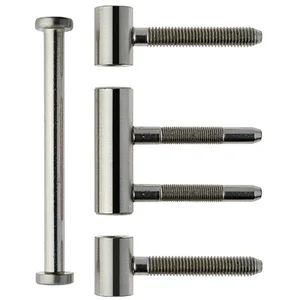 Einbohrband 3-tlg. Typ 335 ø 15 mm, Stahl vernickelt matt