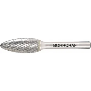 BOHRCRAFT HM-Frässtift Form H Flamme Kopf ø 12 mm Länge 32 mm Zahnung Z3-X
