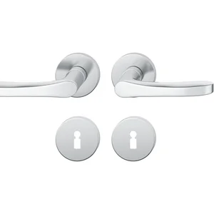 FSB Drückergarnitur 12 1106 ASL auf Rosette BB, Edelstahl matt