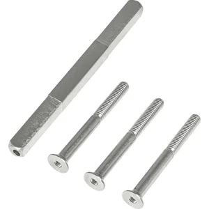 SH-Befestigungsset, Drückerstift u. Schrauben,TS 95-105,Stahl verzinkt