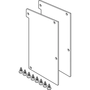 Abdeckungen stirnseitig HAWA-Frontslide für Wandbefestigung, ohne Distanz, Alu