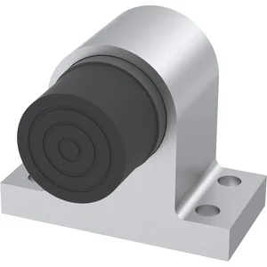 KWS Bodentürpuffer 2024 gefederter Anschlagpuffer, Aluminium silber lackiert