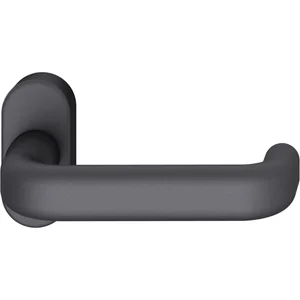 FSB Rahmentürdrücker 09 1243 Hochhaltefeder B ovale Rosette Aluminium schwarz