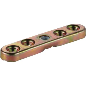 Anschraubflansche HELM 193, Stahl verzinkt, gelb