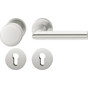 FSB Feuerschutz Wechselgarnitur 76 1076 AGL DIN PZ, links, silber eloxiert