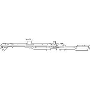 ROTO NT/NX Getriebeanschluss Kippfenster 1V silber