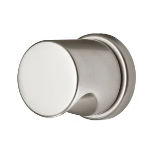 GEOS Türknopf Zylinderform fest auf Rosette, Edelstahl