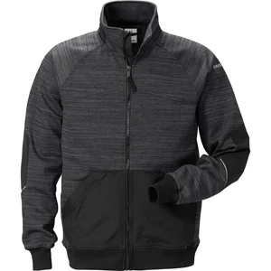 FRISTADS Sweatjacke 7052 SMP grau/schwarz S