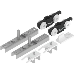 HELM 73 Beschlagset Holz minimale Einbauhöhe ohne Laufschiene