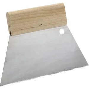 SCHULLER Zahnspachtel mit Holzgriffleiste Breite 180 mm Spitzzahnung 1,8 mm