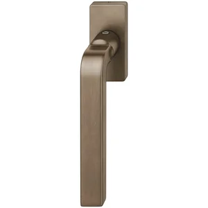 FSB Fenstergriff 34 1004 eckige Rosette, Bronze dunkel patiniert gewachst