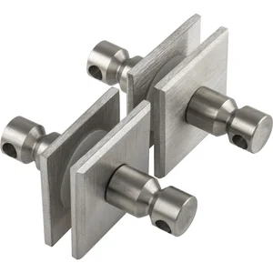 SCHÖSSWENDER Befestigungszubehör - für Glas, paarweise, eckig, TS: 8 - 12mm