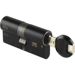 DORMAKABA Einbaudoppelzylinder expert plus, gleichsperrend, 65/75 schwarz