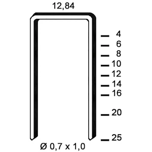 ALSAFIX Klammern Type A 16 mm aus Stahldraht verzinkt (10000 Stück)