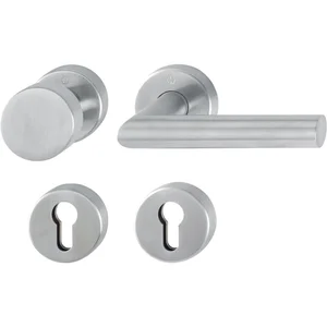 Feuerschutz-Wechselgarnitur AMSTERDAM Rosette, 40-45 mm, Edelstahl matt