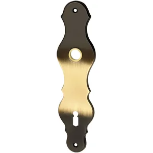 MARCHESI Langschild LÖFFELFORM, BB 90, Messing patiniert