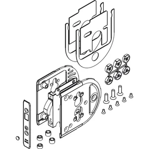 HAWA Toplock Schiebetürschloss PZ für ESG/VSG Glas 8-12,7 mm