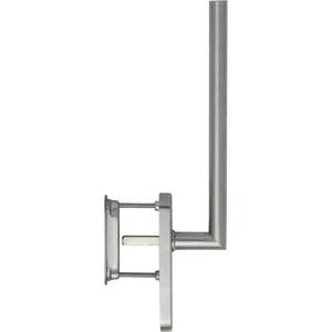 HOPPE Hebeschiebegarnitur AMSTERDAM mit Muschelgriff UG, L 285 mm,Edelstahl matt