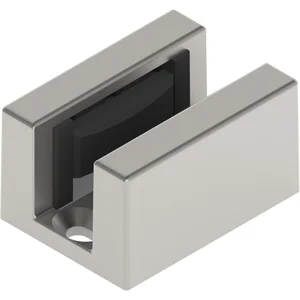 HELM Bodenführung SmartGuide G spielfrei für Glas 8-12,76 mm Edelstahl-Effekt