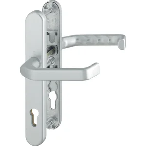 Drückergarnitur LIVERPOOL - Schmalschild PZ, wahlweise, silber eloxiert