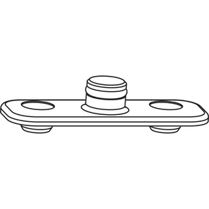 ROTO NT/NX Rahmenteil Holz mit Bohrzapfen zu Feststellschere/Drehbegrenzer