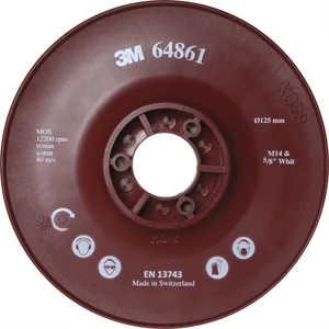 3M Hochleistungsstützteller gerippt für Fiberscheibe ø 125 mm Aufnahme M14