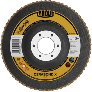 TYROLIT Schleiflamellenteller Premium*** Cerabond X gerade Ø 125 mm Korn 80