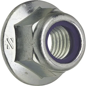 EN1663/ 8 M 8 verzinkt Sechskantmutter m. Flansch u. Polyamideinlage (DIN6926)