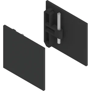 HELM GT-L Abdeckkappen-Set Aluminium schwarz matt