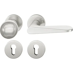 FSB Wechselgarnitur 12 1144 ASL auf Rosette PZ, Knopf drehbar, silber eloxiert