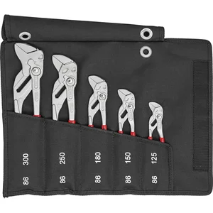 KNIPEX Zangenschlüssel-Set 001955S4 5-teilig in Rolltasche, SW 25-60 mm