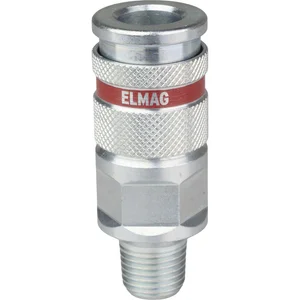 JWL Stahlkupplung DN 7,8 BSP mit Außengewinde 1/2"