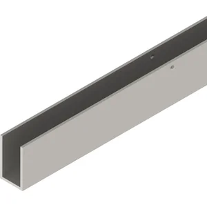 SOLIDO 100/HELM 140/GT-S 150 U-Blende auf Maß L=6000 mm Edelstahl-Effekt