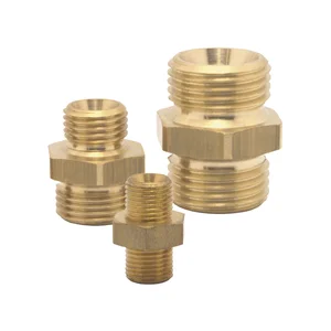 Druckluft Doppelnippel mit AG 1/2" und AG 1/2" aus Messing