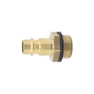 Euro Druckluft Stecknippel aus Messing mit Außengewinde 1/2"