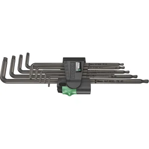 WERA Torx®-Stiftschlüssel-Satz 967/9 TX XL 1 TX8-40 9-teilig