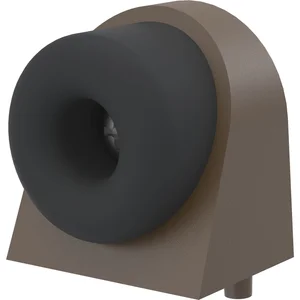 KWS Bodentürpuffer 2028, 37x48x50mm, Aluminium dunkelbraun eloxiert