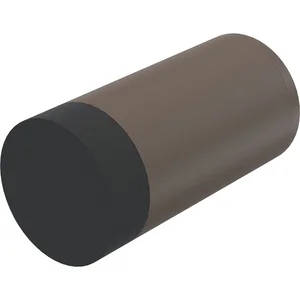 KWS Wandtürpuffer 2071, ø 30 mm, Länge 80 mm, Aluminium dunkelbraun eloxiert