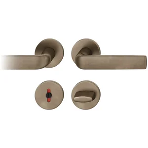 FSB Drückergarnitur 12 1267 ASL auf Rosette WC, Bronze dunkel patiniert