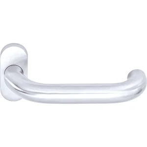 OGRO Drückerlochteil PREMIUM 8350 V FS/6620 - mit Rosette, Alu silber eloxiert