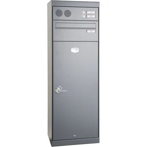 RENZ Paketkasten QUBO - L, mit Sprechfeld, Graualuminium