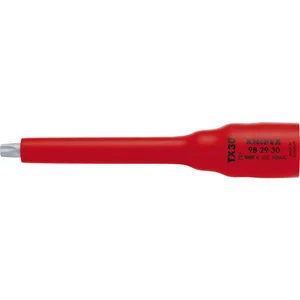 KNIPEX Steckschlüssel-Einsatz isoliert 9829, 3/8" für TX30, Länge 123 mm