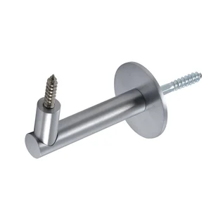 Handlaufträger Rosetten ø 50 mm, Wandabstand 75 mm, Edelstahl verchromt