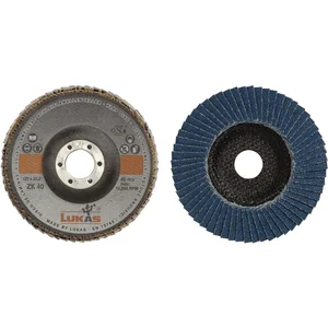 LUKAS Schleiflamellenteller SLTO Zirkonkorund ø 125 mm Korn 60