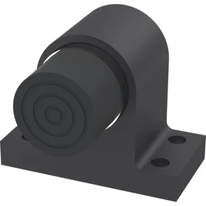 KWS Bodentürpuffer 2024 gefederter Anschlagpuffer, Aluminium schwarz lackiert