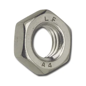 DIN439-2 M14x1.5 Edelstahl A2 flache Feingewinde-Sechskantmutter