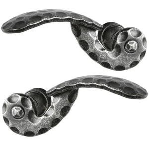 HALCÖ Drückerpaar SILL - verzinkt schwarz passiviert