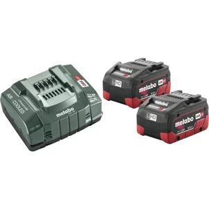 METABO Akku-Basis-Set 2 x 18 Volt / 5,5 Ah LiHD Akkus u. ASC 145 Ladegerät